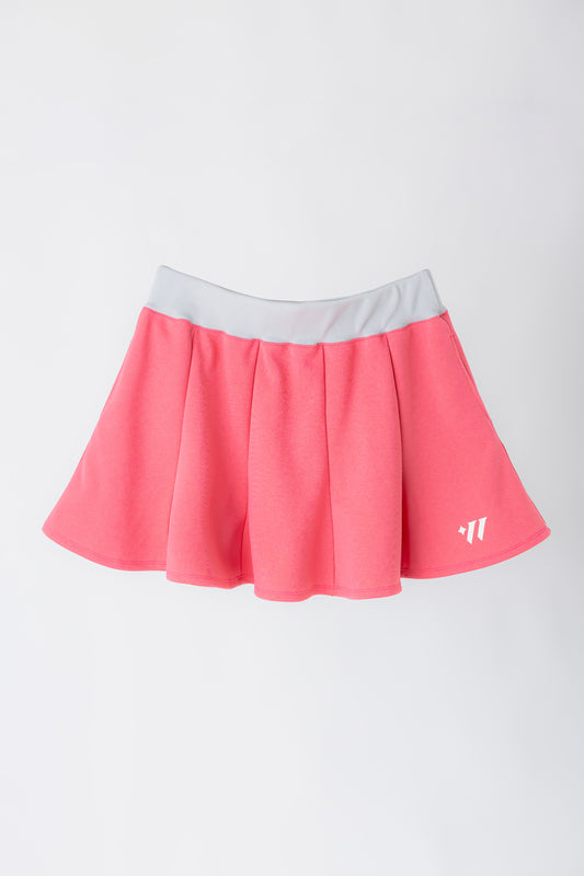 UV軽量スムース 10パネルフレアスカート ピンク