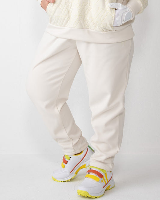 レディース UVカット速乾スムース ストレッチカラーパンツ オリーブグリーン