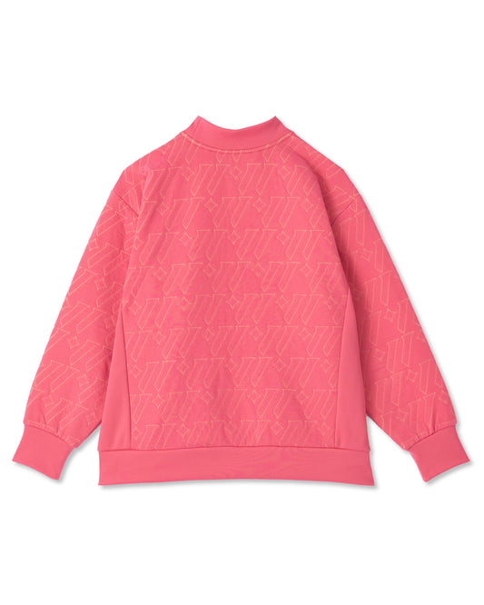 レディース 極暖プルオーバー ロゴキルトジャガード