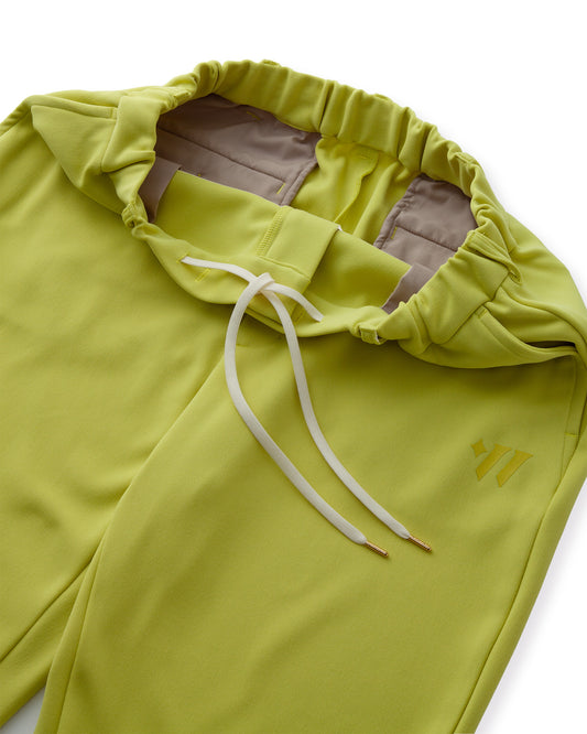 レディース UVカット速乾スムース ストレッチカラーパンツ アップルグリーン