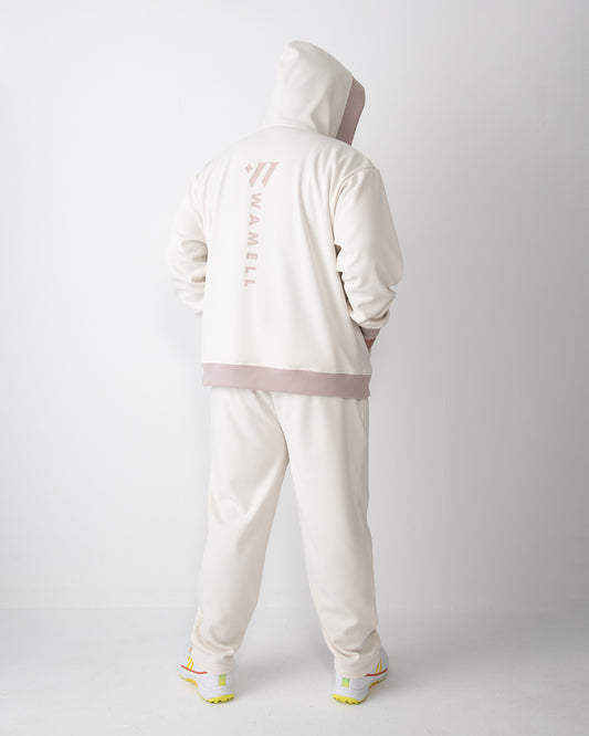 ユニセックス UVカット速乾スムースジップアップパーカー オフホワイト