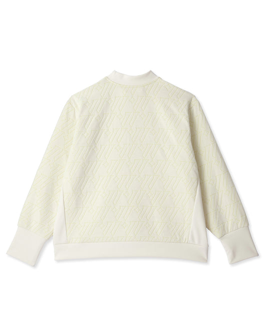 メンズ 極暖プルオーバー ロゴキルトジャガード