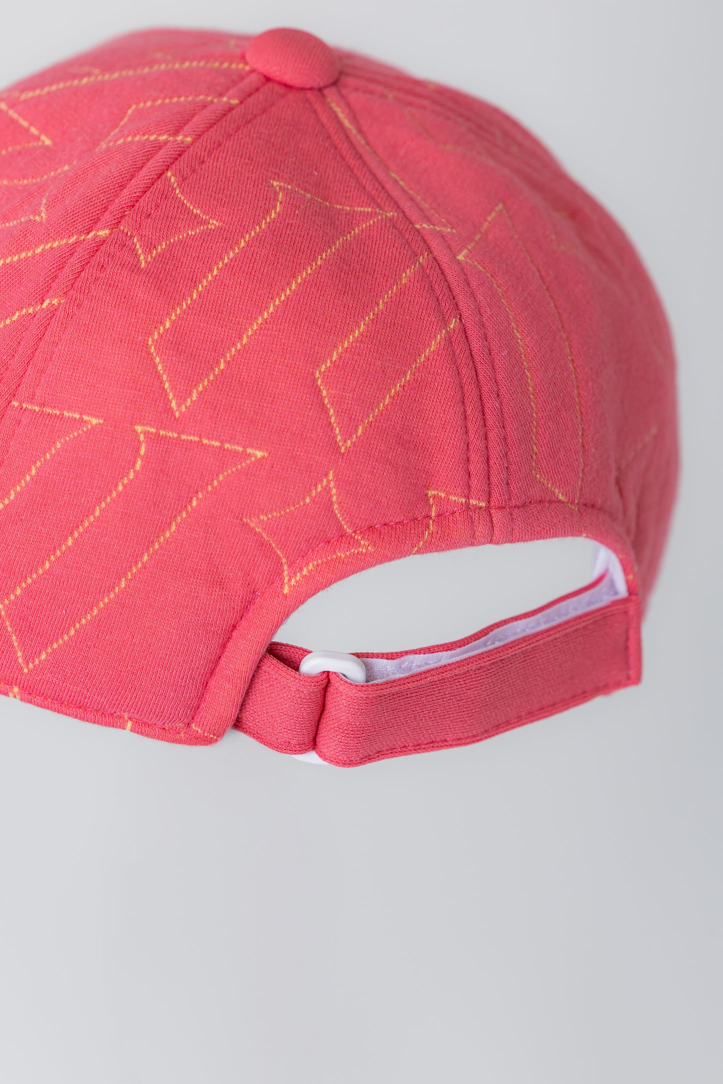 男女兼用　ロゴキルトジャガード　CAP　ピンク