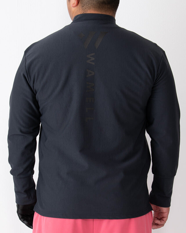 Moisture wicking and heat generating mock neck pullover