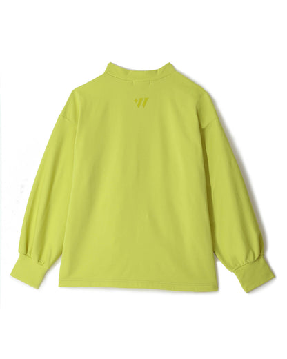 Moisture-wicking, heat-generating mock neck pullover with removable ribbon