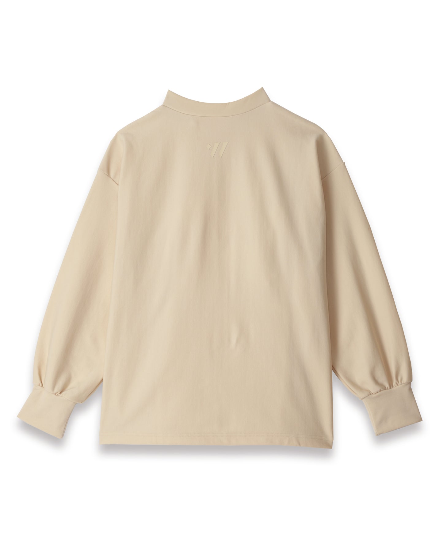 Moisture-wicking, heat-generating mock neck pullover with removable ribbon