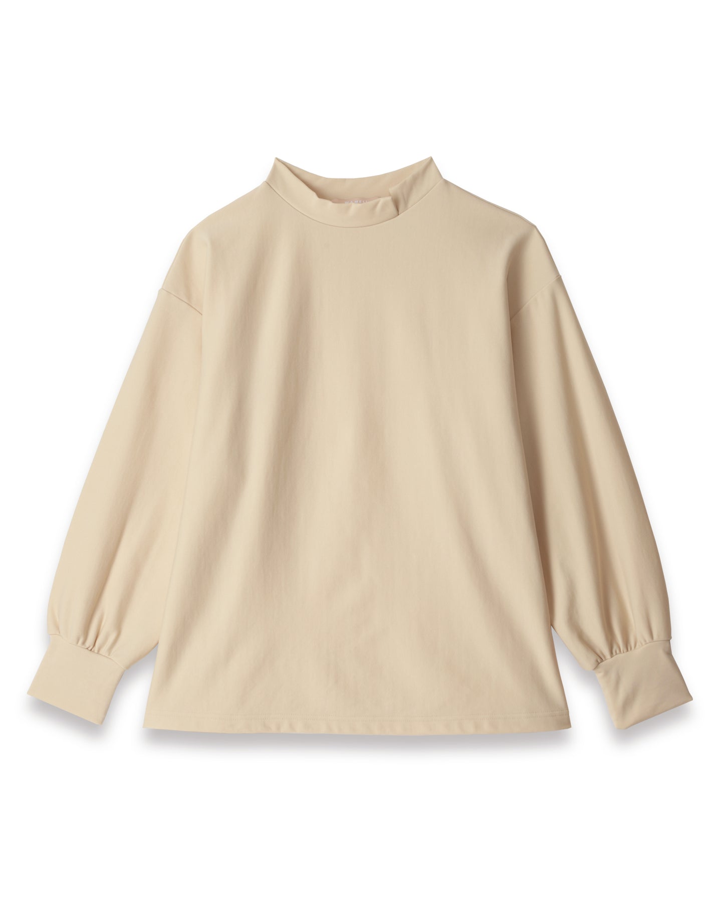 Moisture-wicking, heat-generating mock neck pullover with removable ribbon