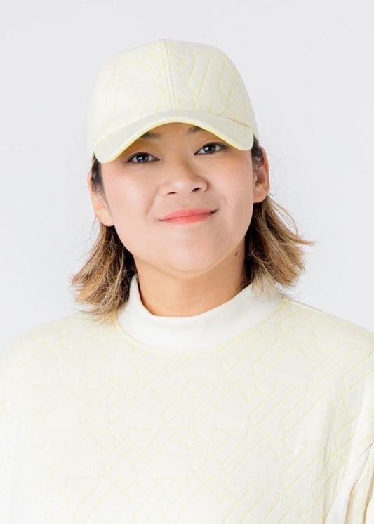 男女兼用　ロゴキルトジャガード　CAP　オフホワイト