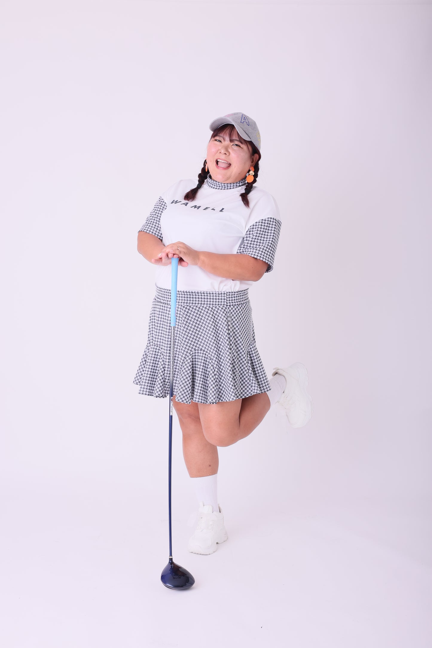 レディース　もっちり冷感スムースゆったりシルエットモックネック