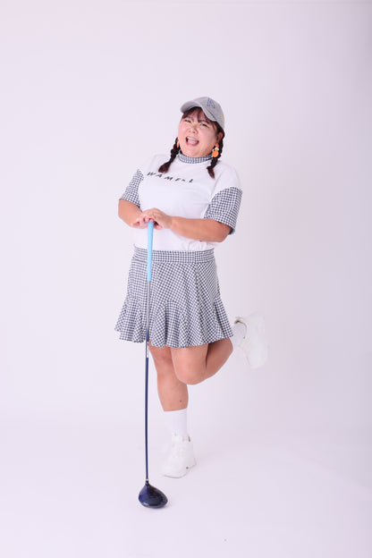 レディース　もっちり冷感スムースゆったりシルエットモックネック